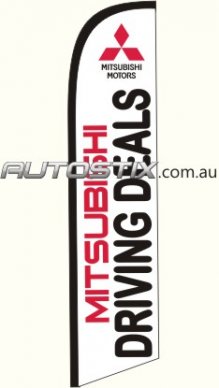 Mitsu 4  Swooper Flags ONLY AVAIL TO MITSUBISHI DEALERS