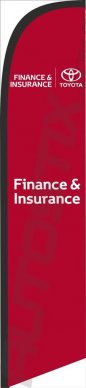 Toyota Finance & Insurance Swooper Flag