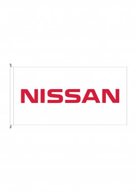 Nissan White 180x90cm Standard Flag